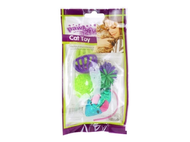 Pawise Cat Toy Assorted, 4 Pieces