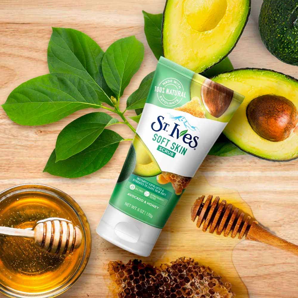 St. Ives Soft Skin Exfoliating Scrub with Avocado & Honey Extracts 170g