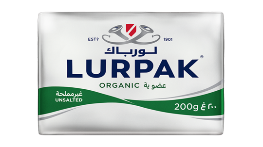 LURPAK ORGANIC BUTTER UNSALT 200 GM