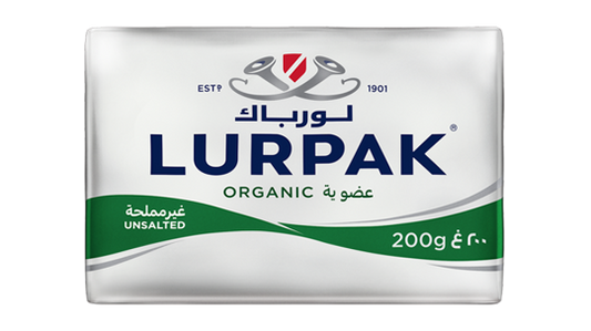 LURPAK ORGANIC BUTTER UNSALT 200 GM
