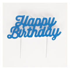 Happy Birthday Candle Blue