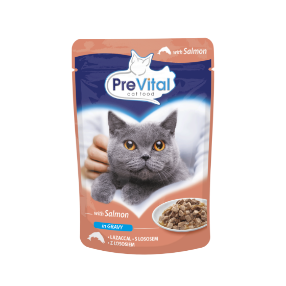 Prevital Cat Food With Salmon 100gm