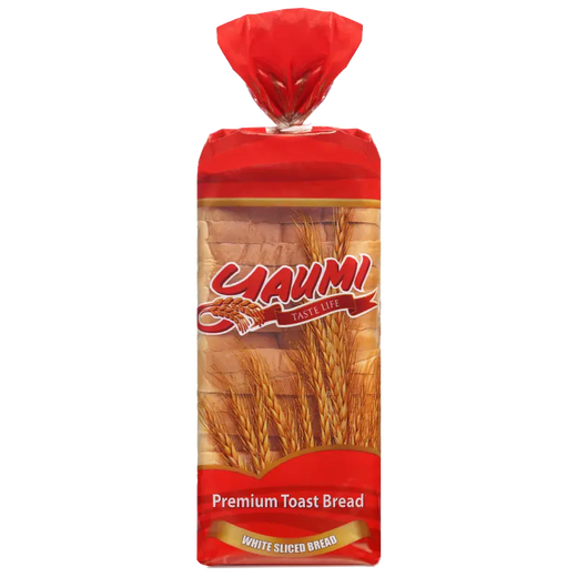 YAUMI SLICED BREAD WHITE 550GM