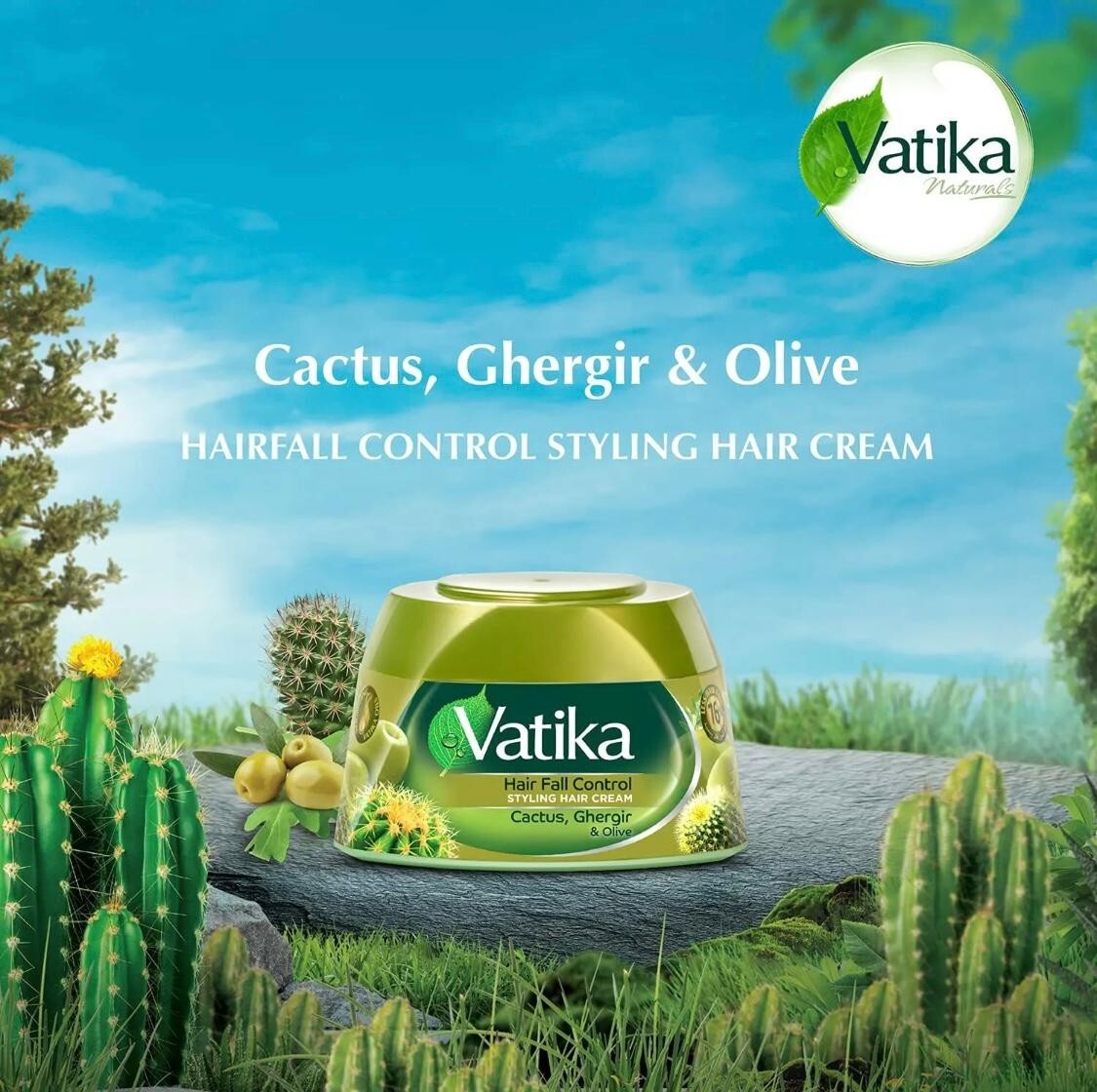 VATIKA CACTUS,GHERGIR&OLIVE 140ML