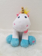 Club Petz Puffy Unicorn White Plush Toy 1pcs