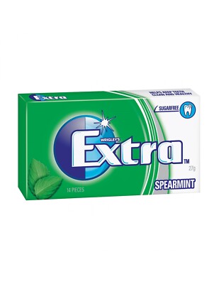 Extra Refreshers Chewing Gum Spearmint Flavor 7Per Pack