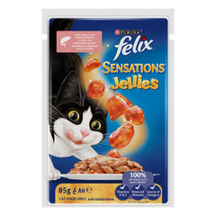 Purina Felix Sensation Jellies Wet Food Salmon & Tomato Flavor 85g