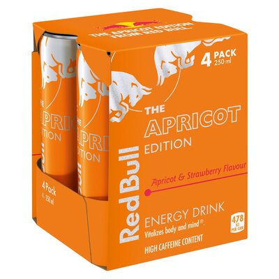 RED BULL APRICOT&STRAWBERRY EDIION 250MLX4 PC OTR