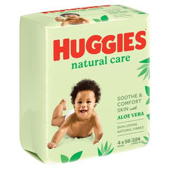 Huggies Baby Wipes Aloe Vera (Value Pack) 224 wipes
