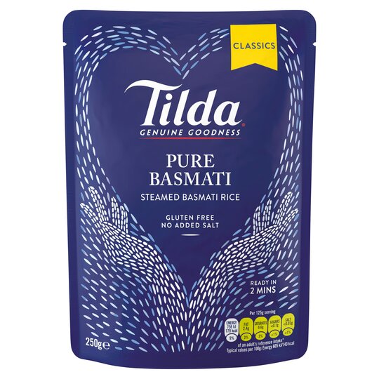 TILDA PURE BASMATI RICE 250GM