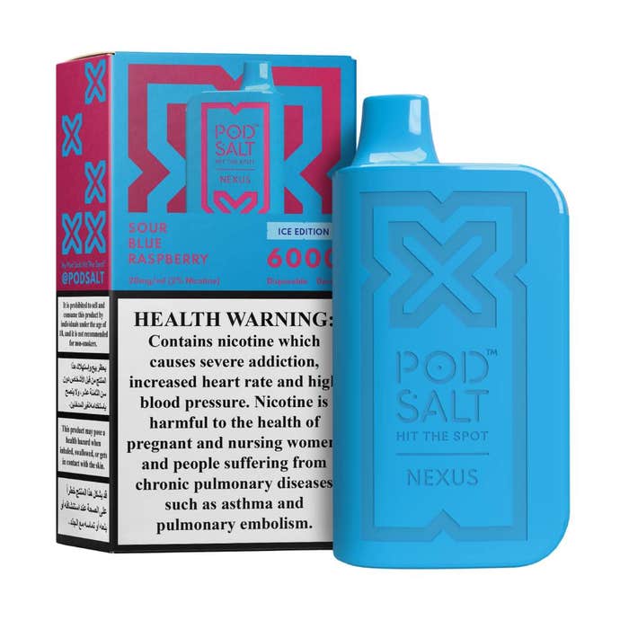 Pod Salt Sour Blue Raspberry 6000 Puffs