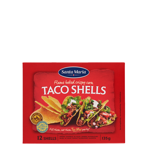 SANTA MARIA TACO SHELLS 12SHELLS 135GM