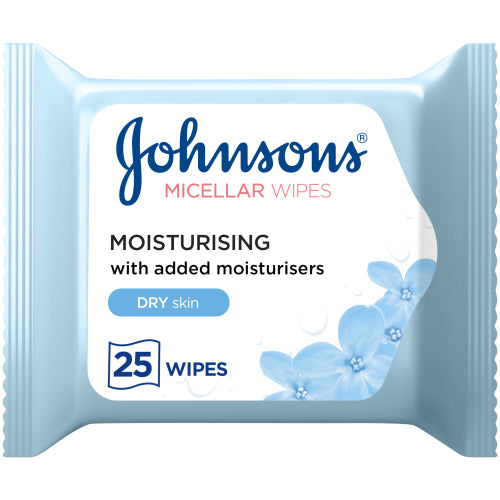 Johnsons Moisturizing Micellar Wipes For Dry Skin 25Wipes OTR
