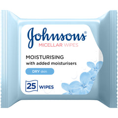 Johnsons Moisturizing Micellar Wipes For Dry Skin 25Wipes OTR