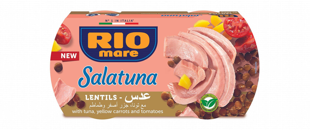 Rio Mare Salatuna With Lentils,yellow Carrots&tomato 2x160gm
