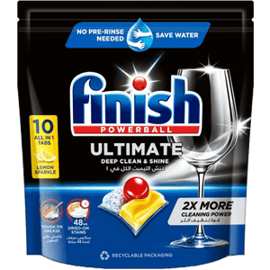 Finish All In One Ultimate Dishwasher Tablets Lemon Scent 10S 129gm